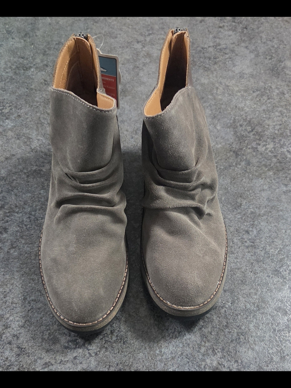 Aetrex Kara Charcoal Suede Boots- Size 8 - New In Box